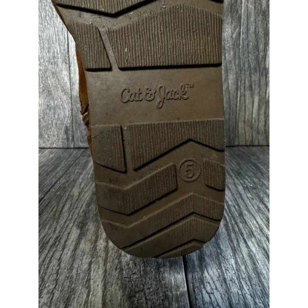 CAT & JACK Girls Winter Boots Tan SIZE 5